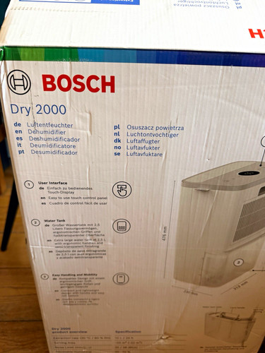 Bosch dry 2000 dehumidifier - dry,