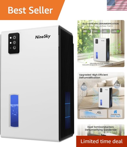Portable white dehumidifier - white,