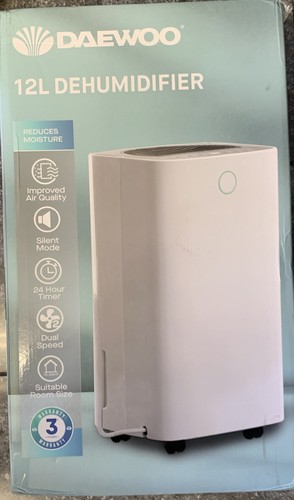 Daewoo 12l dehumidifier white - daewoo,